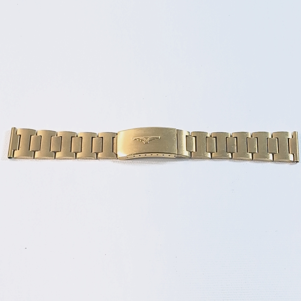 Longines Admiral HF Automatic Gold Tone Stainless Steel Band Bracelet USED